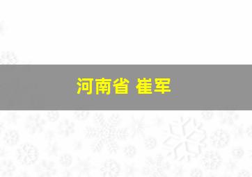 河南省 崔军